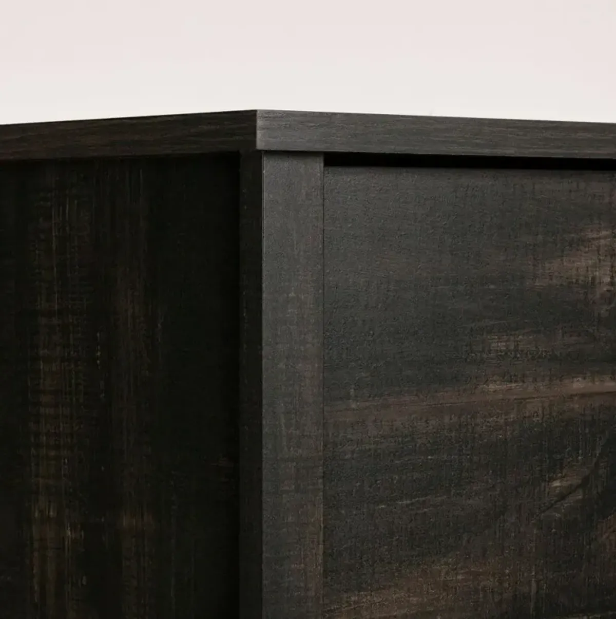 Fernley Rubbed Black Nightstand - South Shore