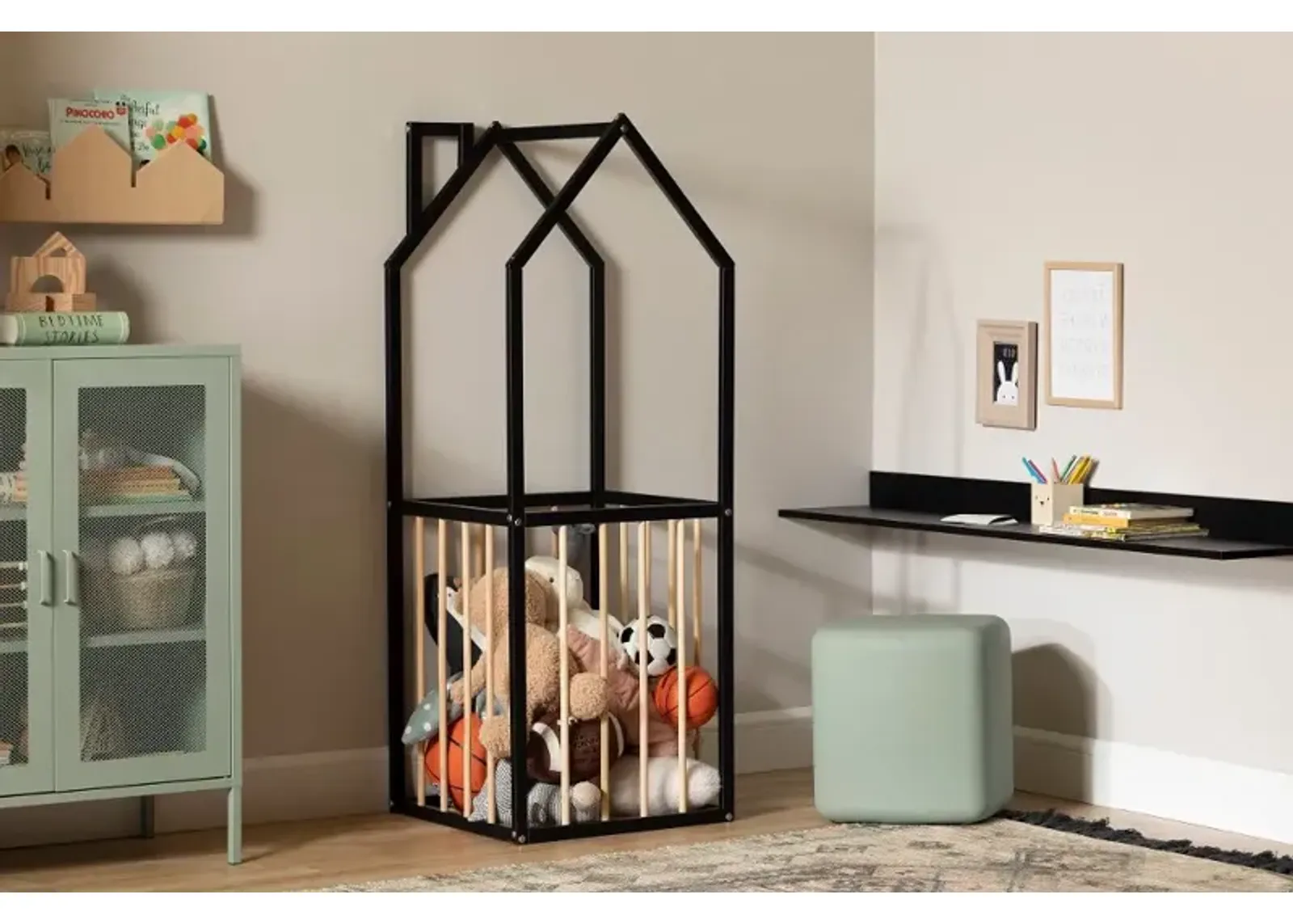 Ohana Black Playhouse Storage