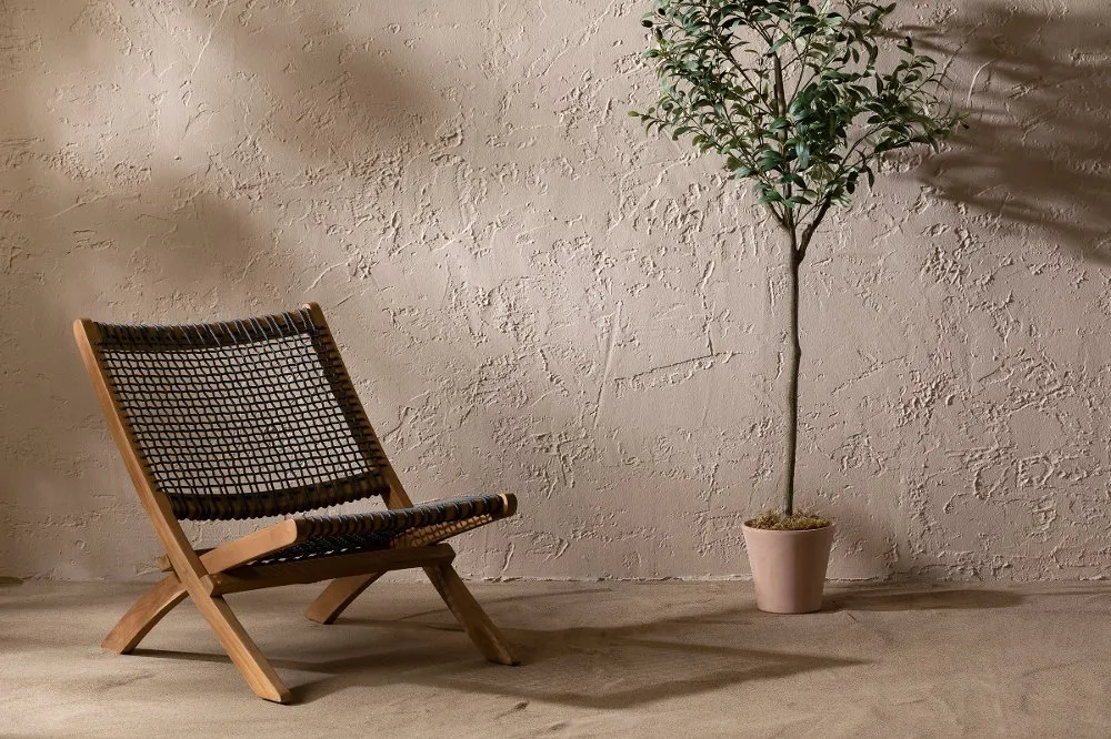 Agave Gray Natural Wood Lounge Chair - South Shore