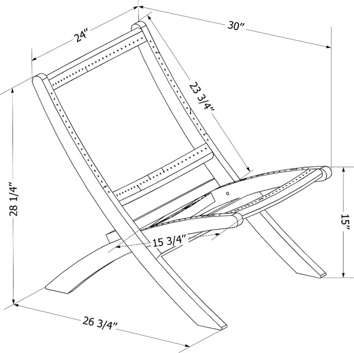 Agave Gray Natural Wood Lounge Chair - South Shore