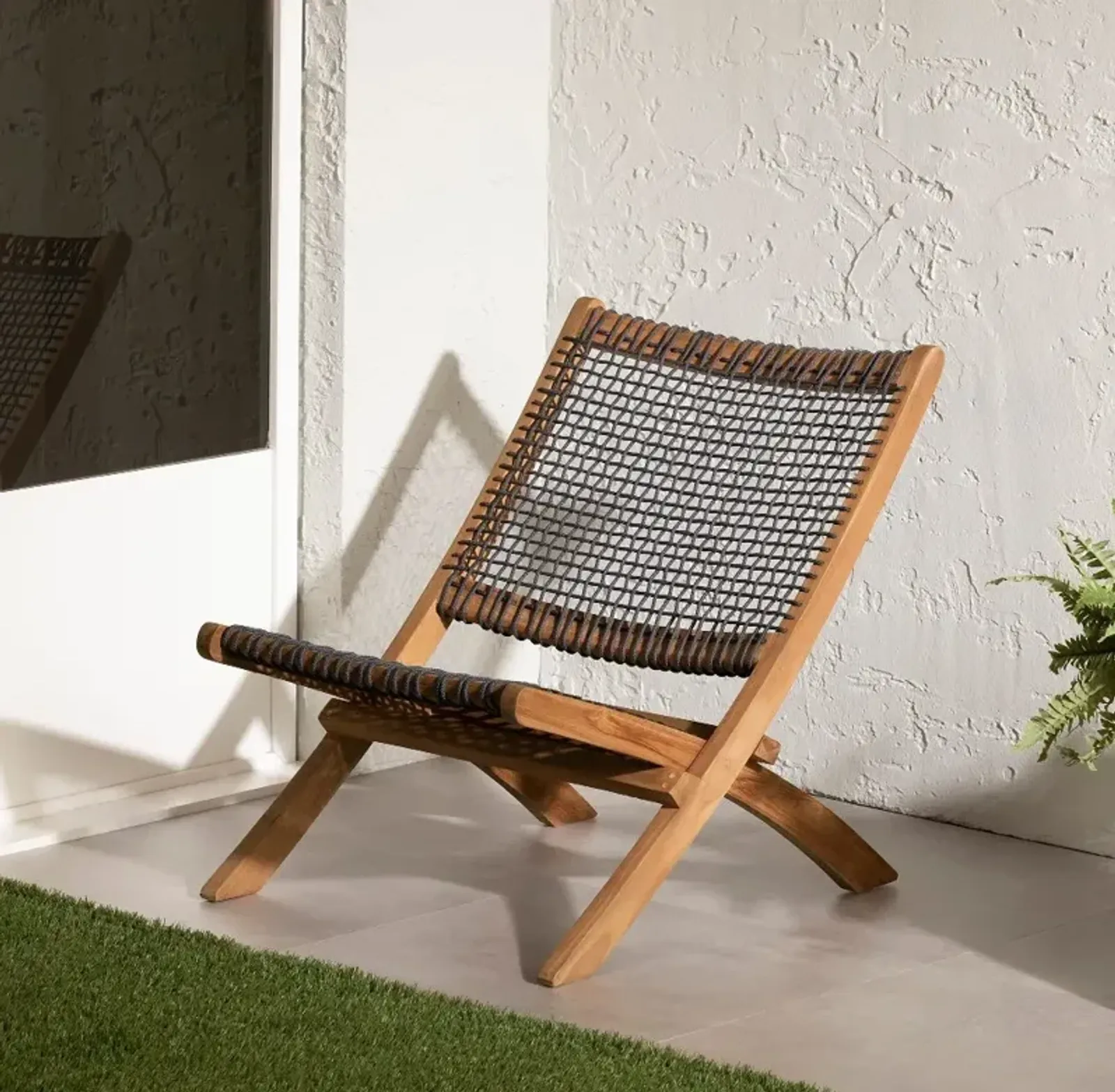 Agave Gray Natural Wood Lounge Chair - South Shore