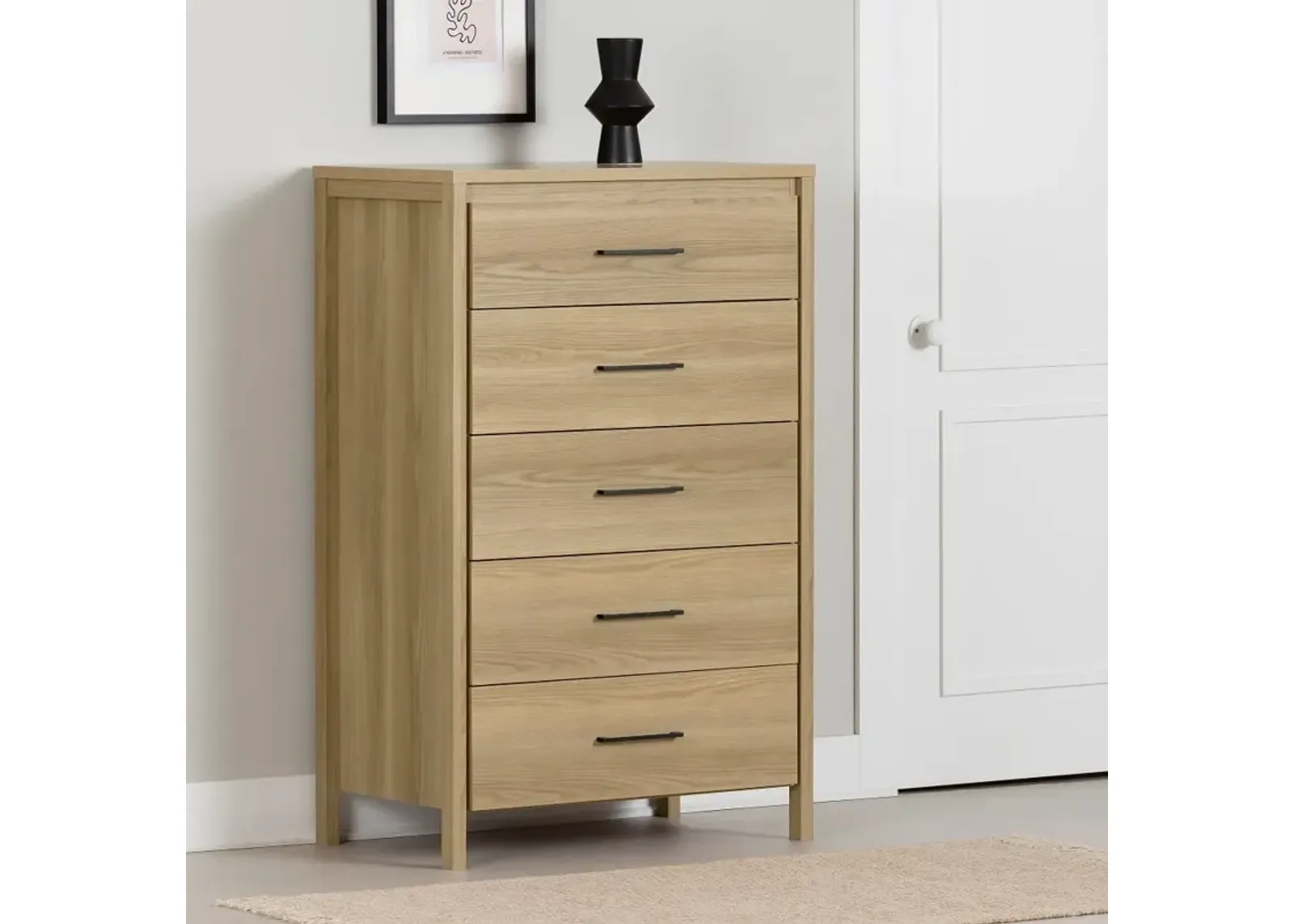 Gravity Natural 5-Drawer Chest - Chest of Drawers