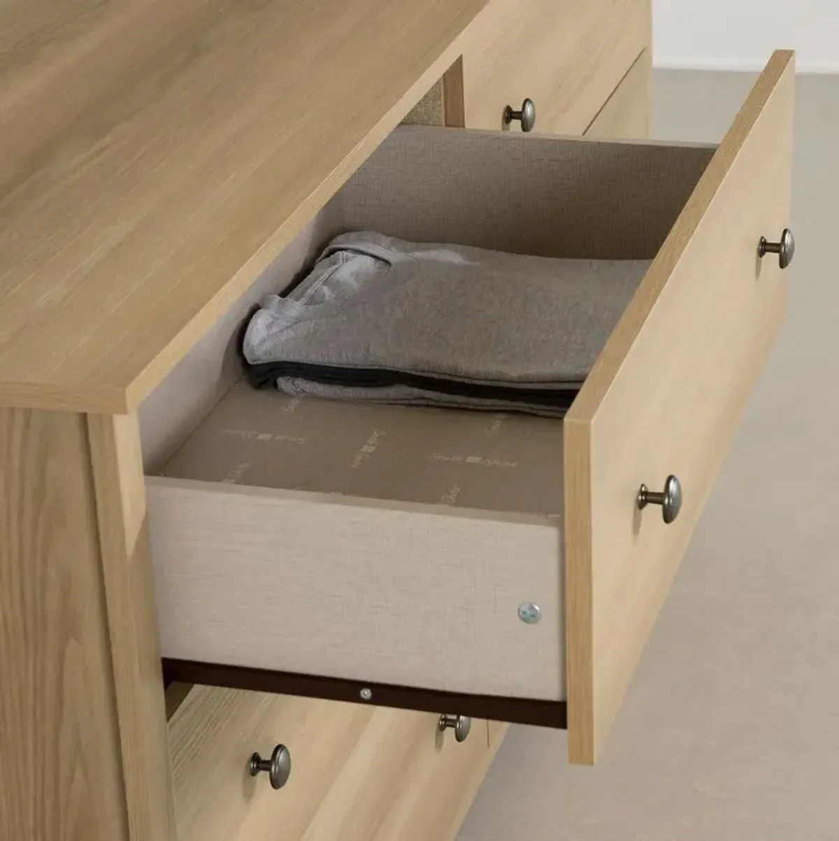 Vito Natural Ash 6-Drawer Double Dresser