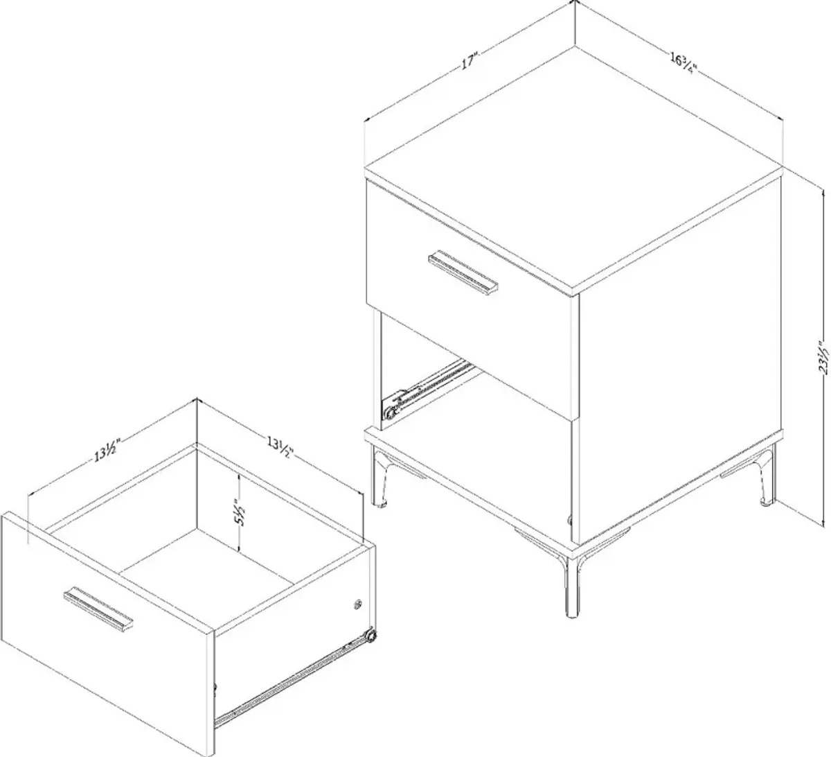 Musano Oak Nightstand