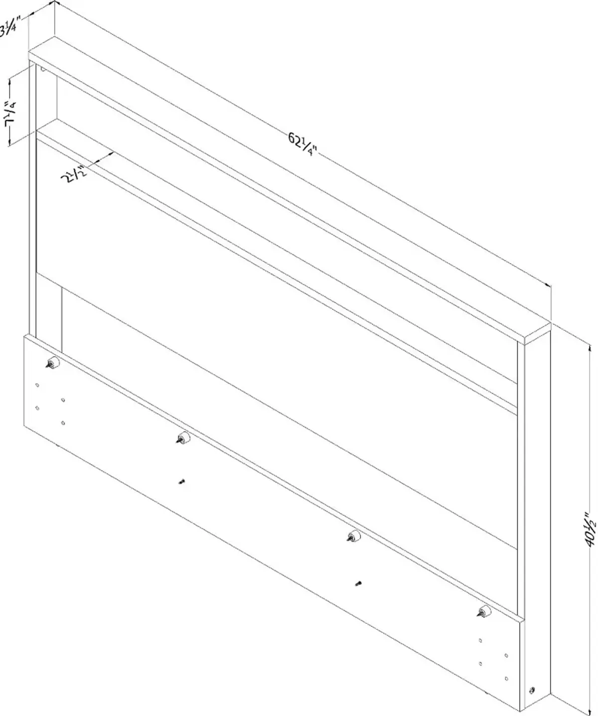 Musano Oak Full/Queen Headboard