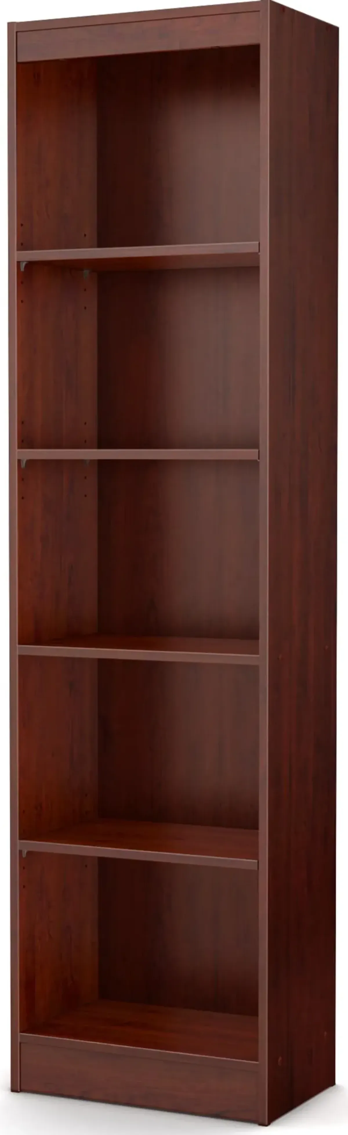 South Shore Axess Royal Cherry 5-Shelf Narrow Bookcase