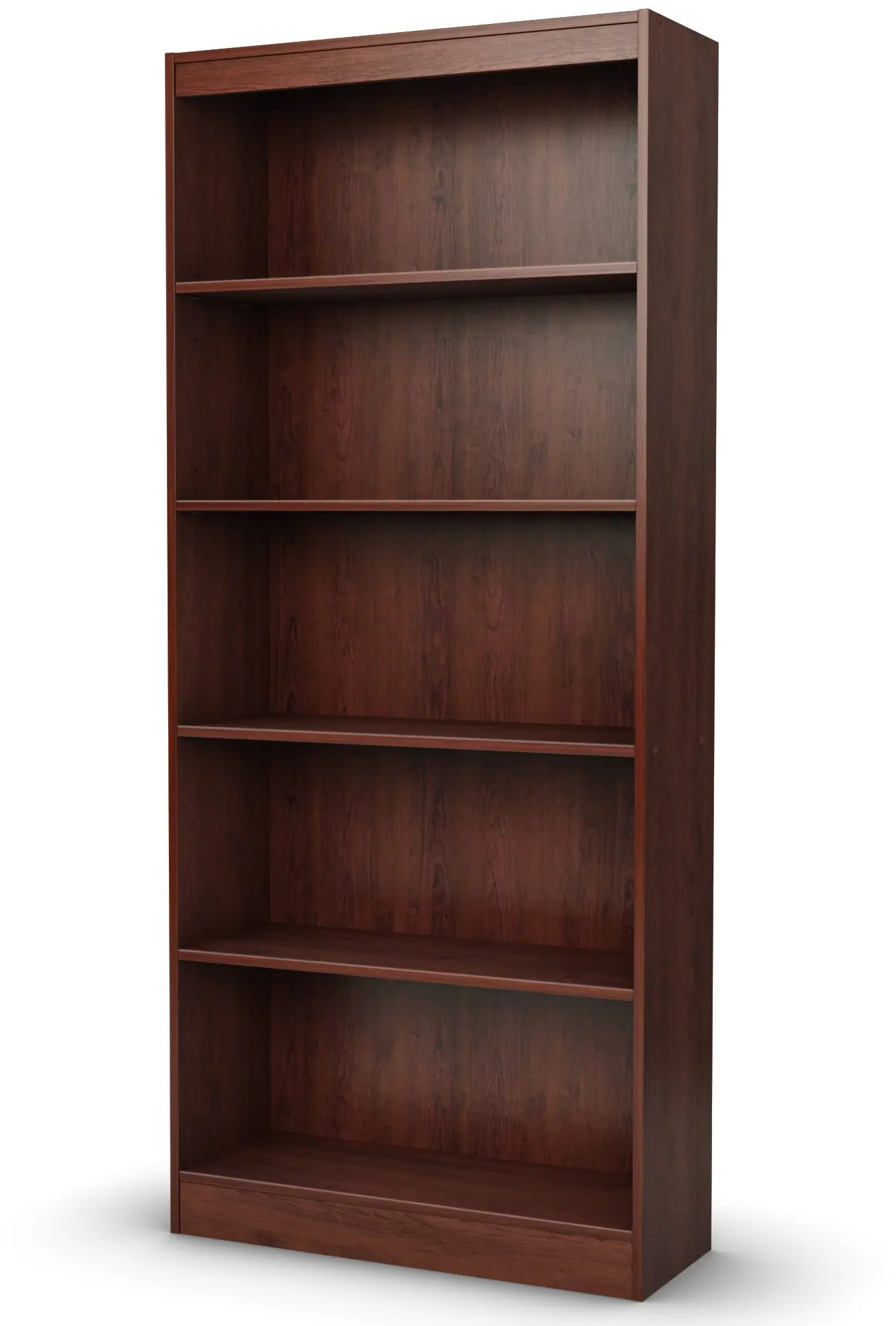 South Shore Axess Royal Cherry 5-Shelf Bookcase