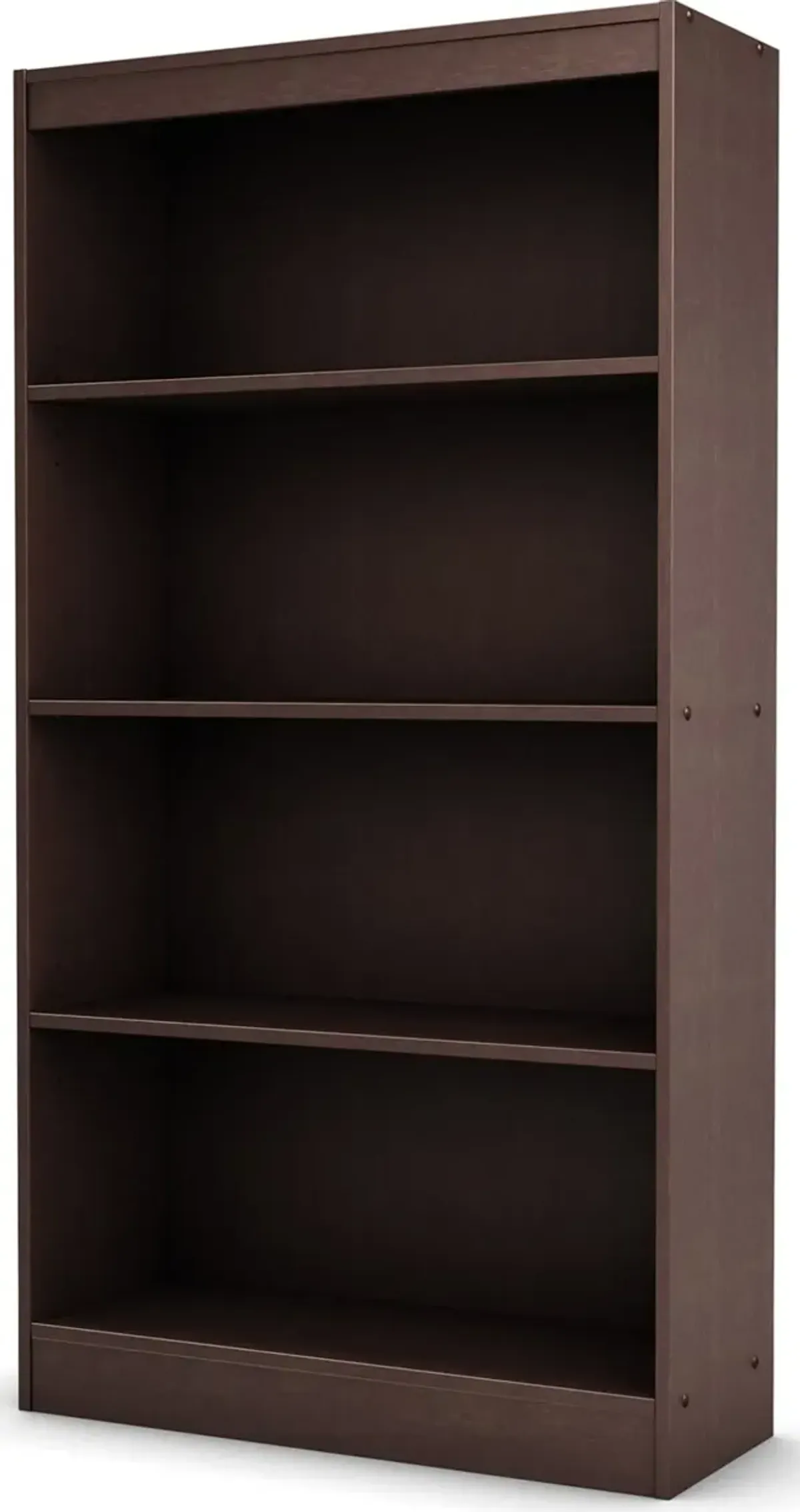 South Shore Axess Chocolate Brown 4-Shelf Bookcase