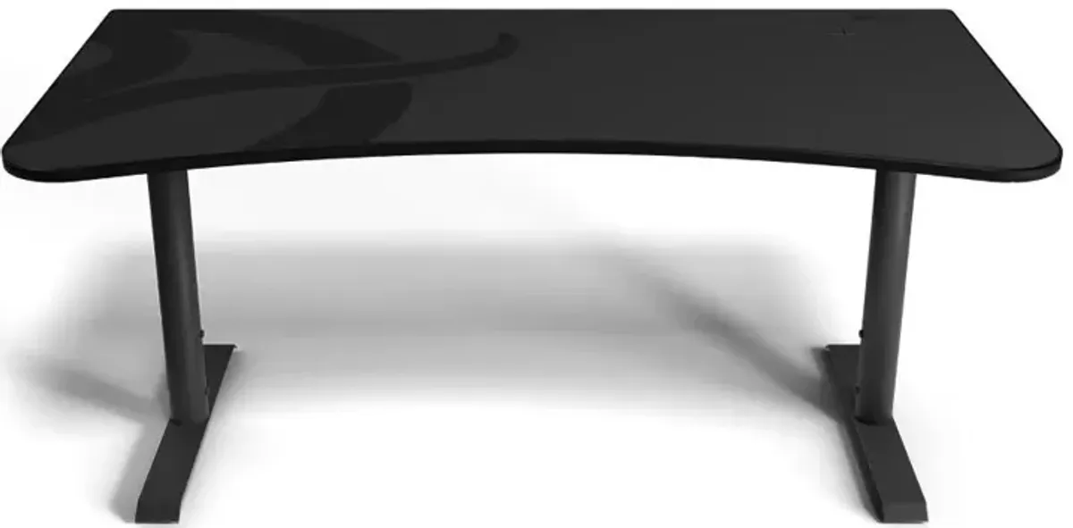 Arena Gun Metal Dark Gray Gaming Desk