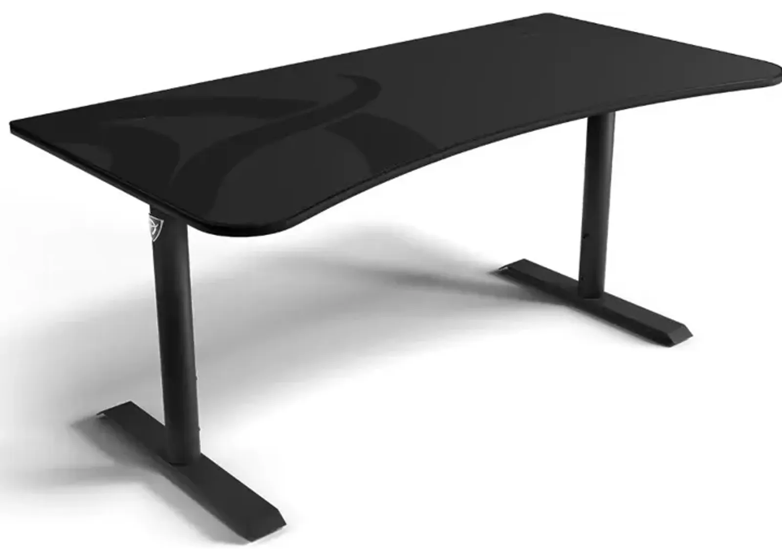 Arena Gun Metal Dark Gray Gaming Desk