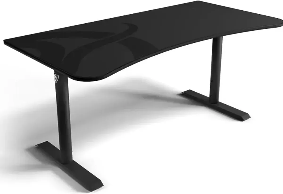 Arena Gun Metal Dark Gray Gaming Desk