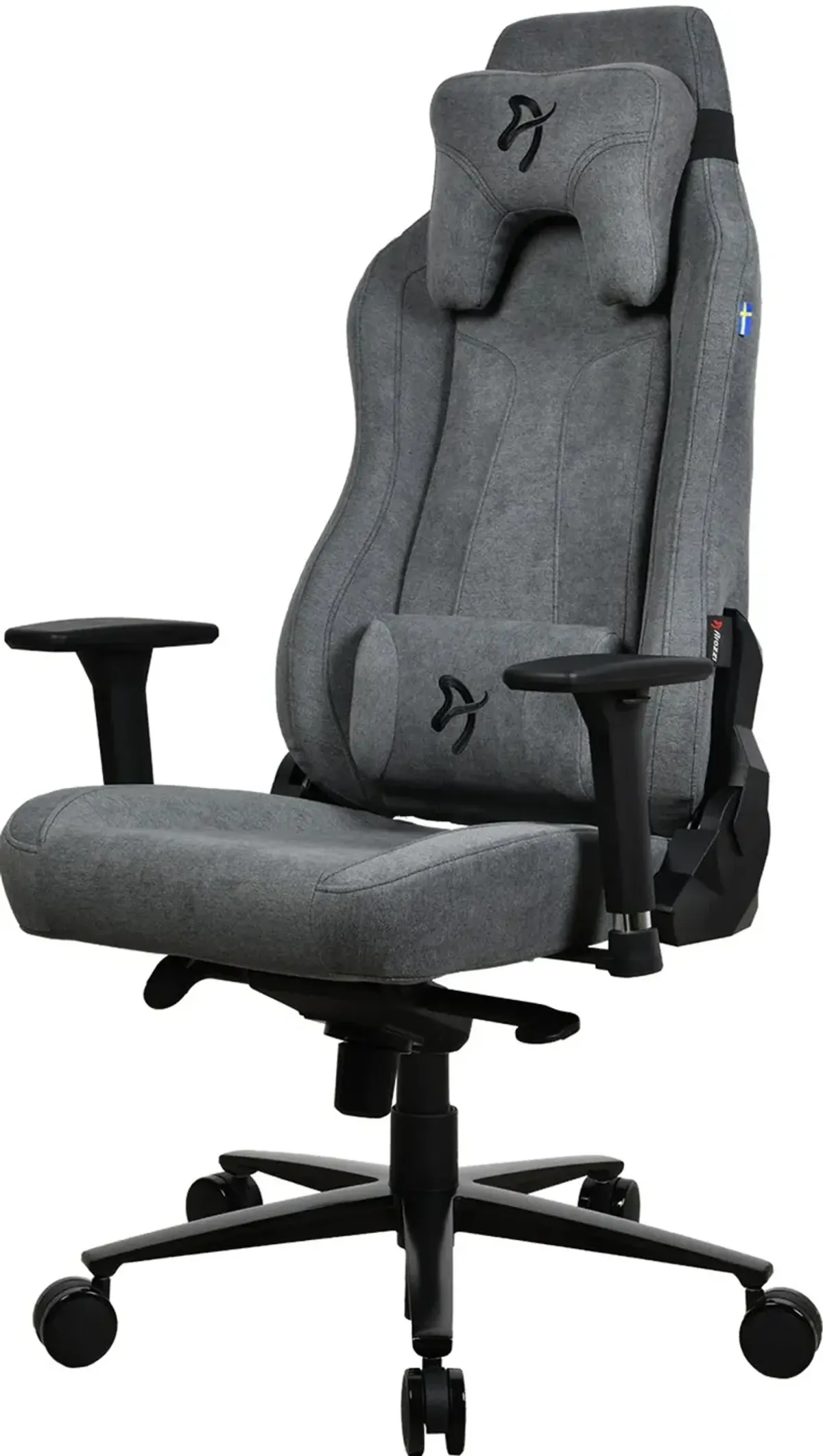 Vernazza Ash Gray Soft Fabric Gaming Chair