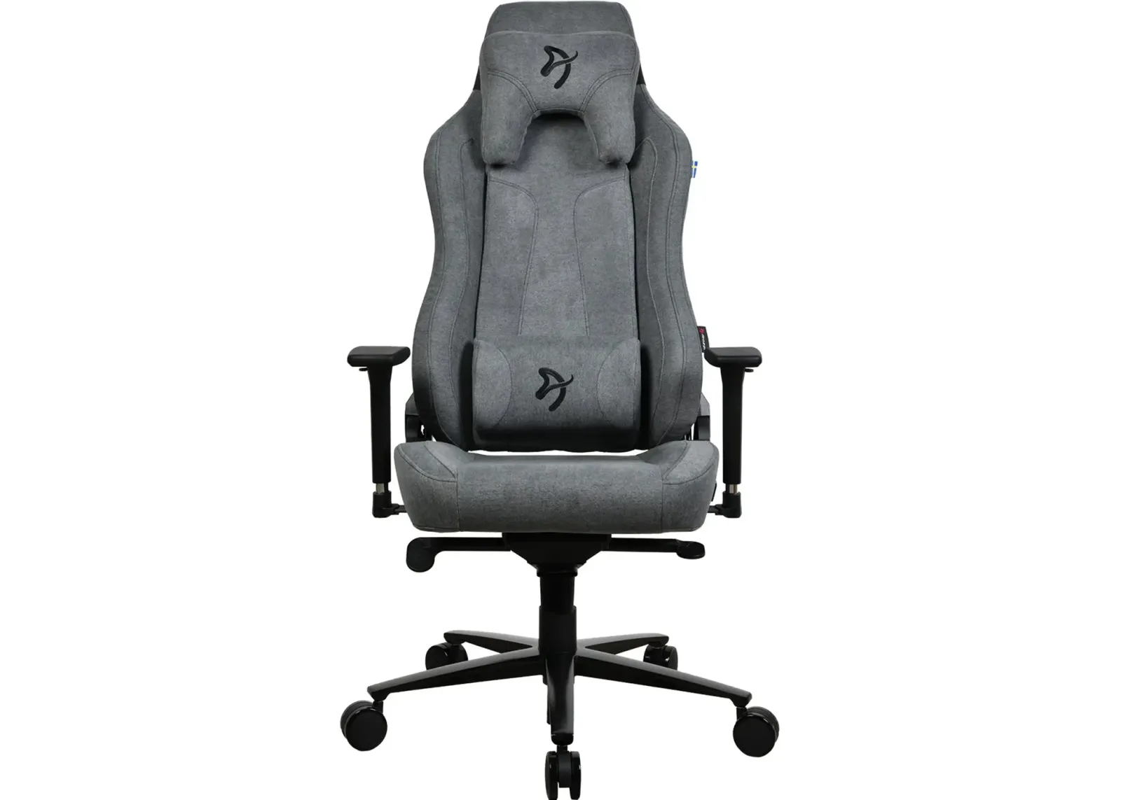 Vernazza Ash Gray Soft Fabric Gaming Chair