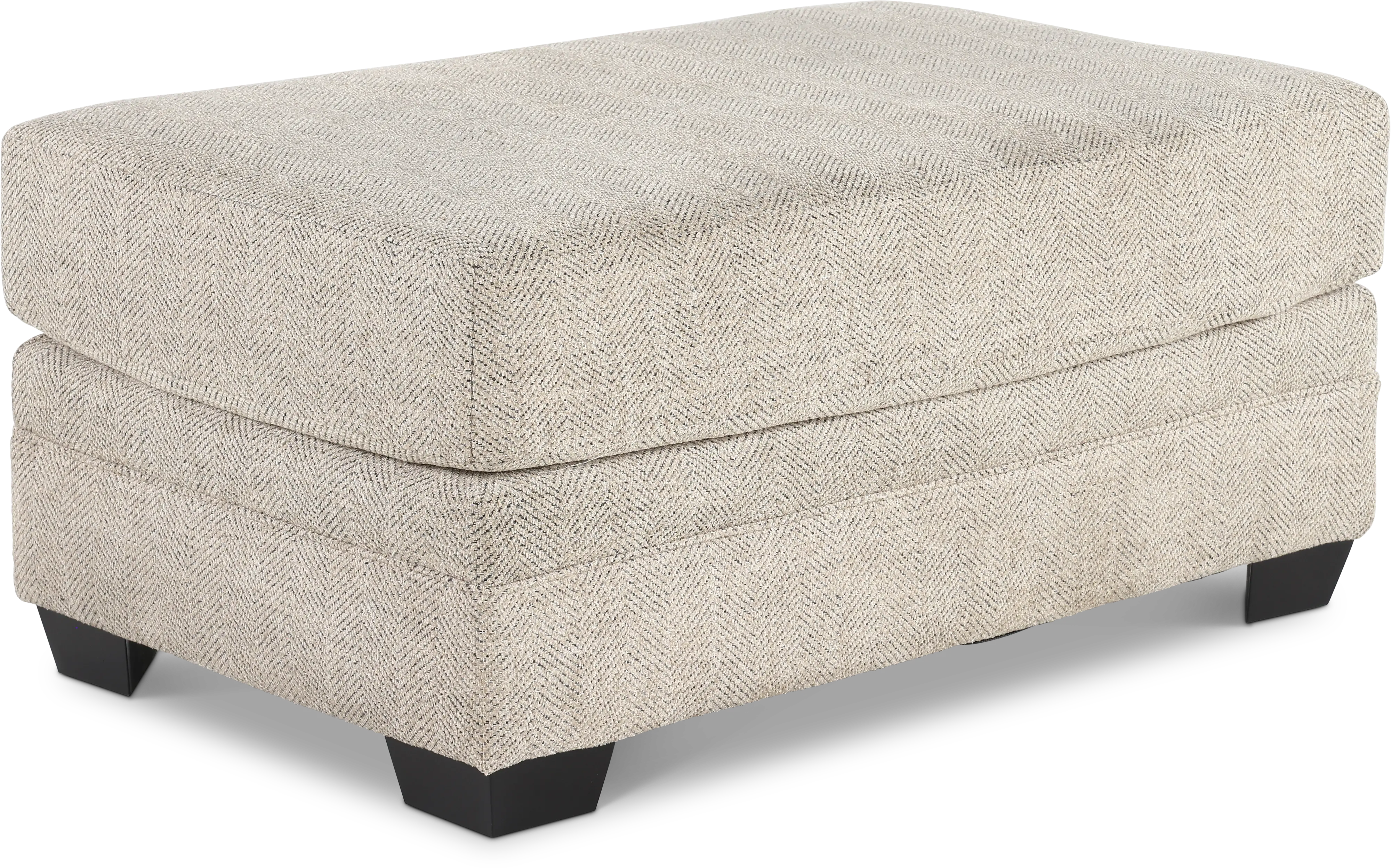 McCall Hemp Beige Ottoman