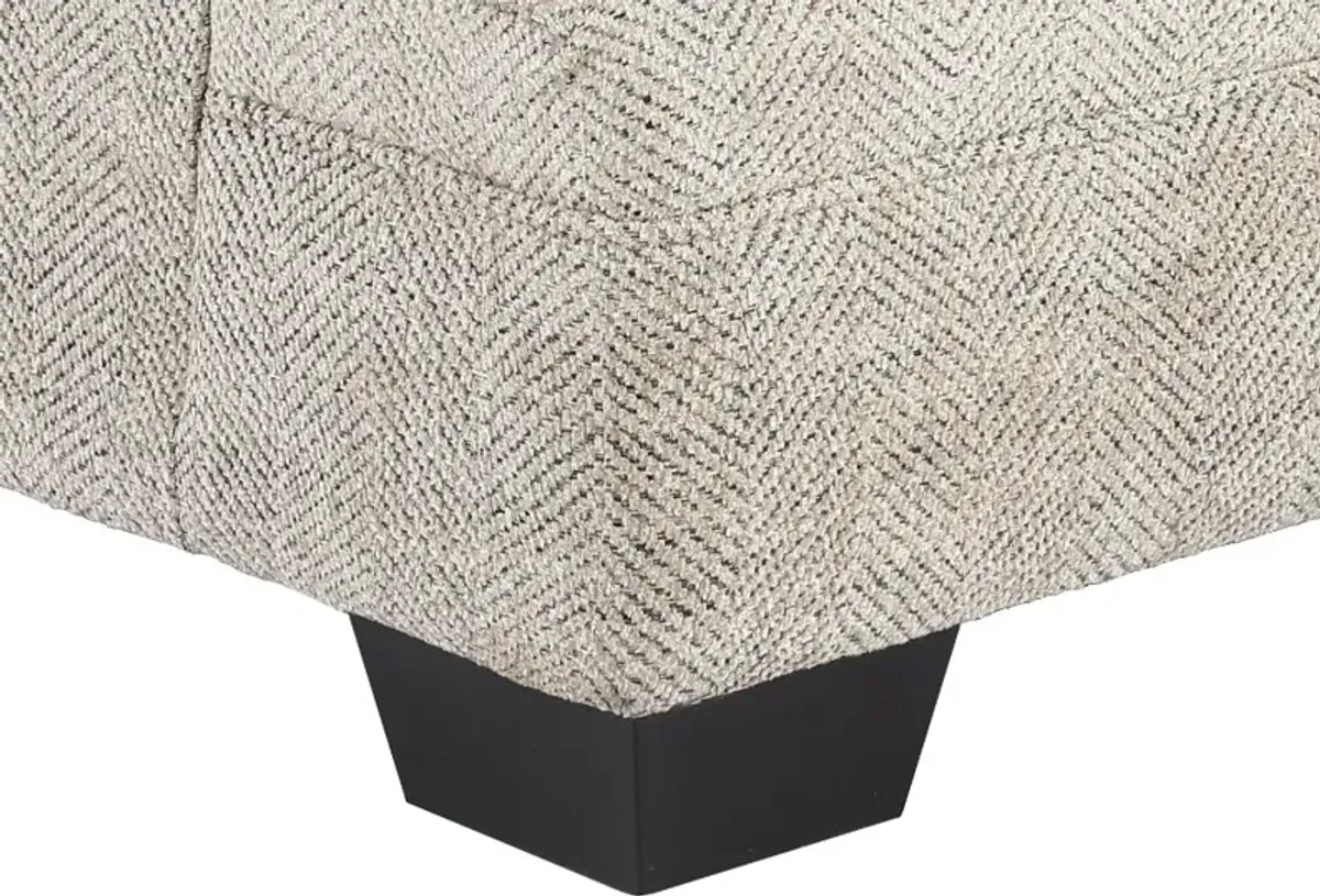 McCall Hemp Beige Ottoman