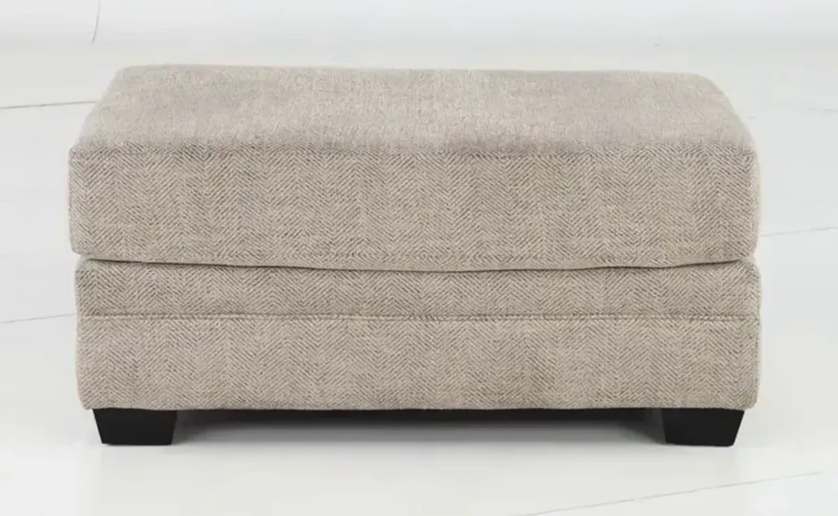 McCall Hemp Beige Ottoman