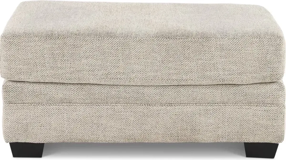 McCall Hemp Beige Ottoman