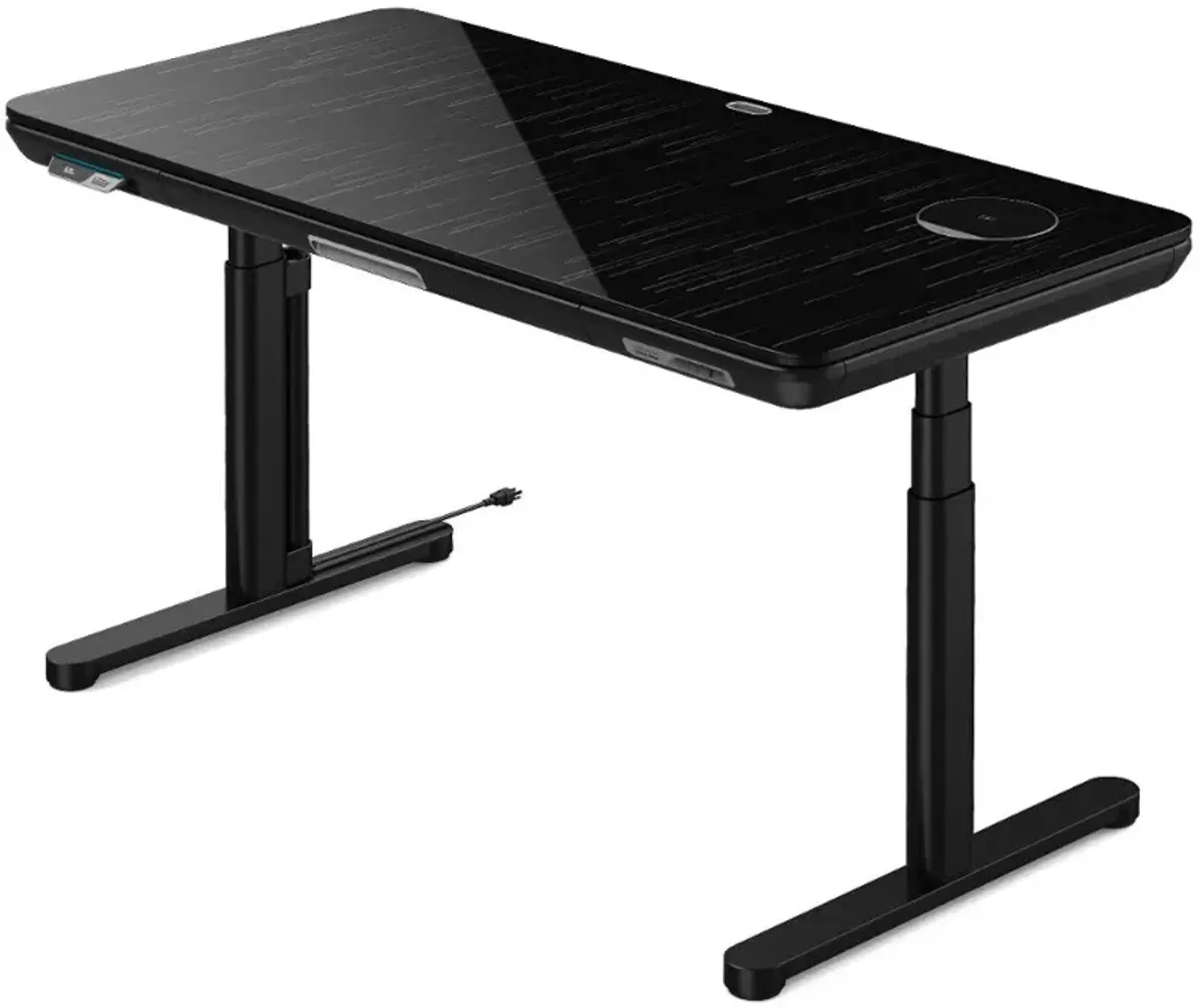 ErgoFx Adjustable Height Standing Desk With Galaxy Glass Desktop