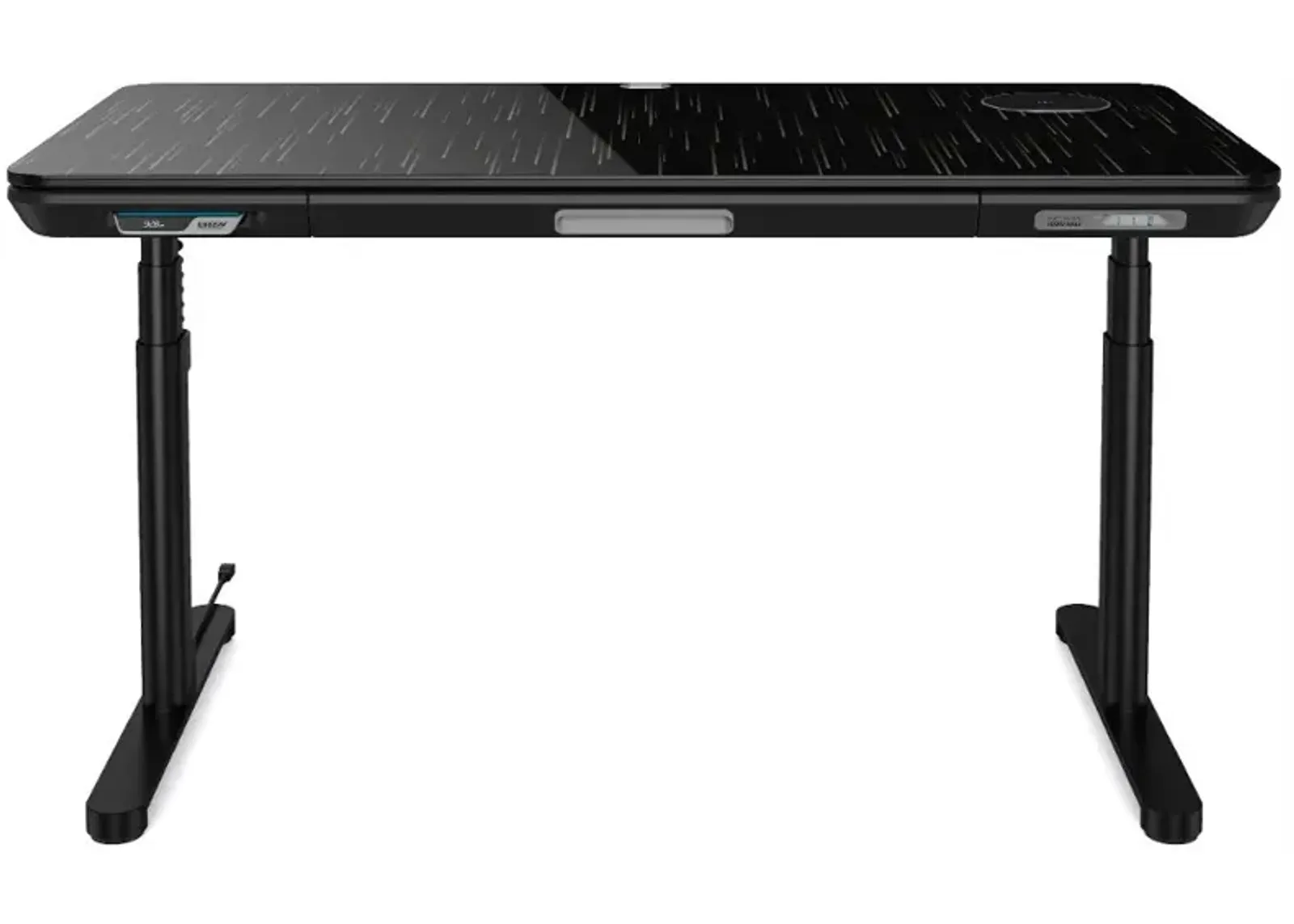 ErgoFx Adjustable Height Standing Desk With Galaxy Glass Desktop