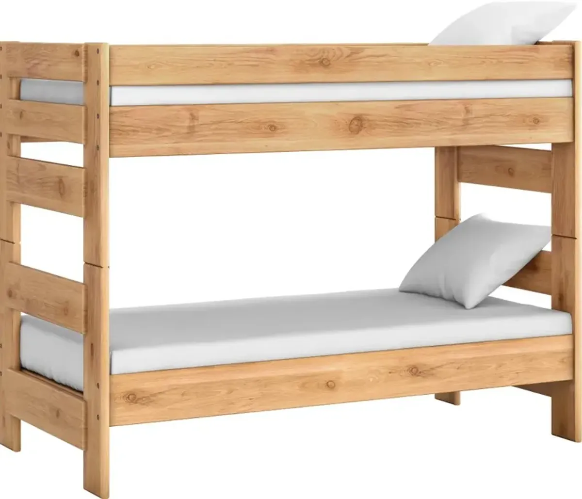 High Sierra Honey Twin-over-Twin Bunk Bed