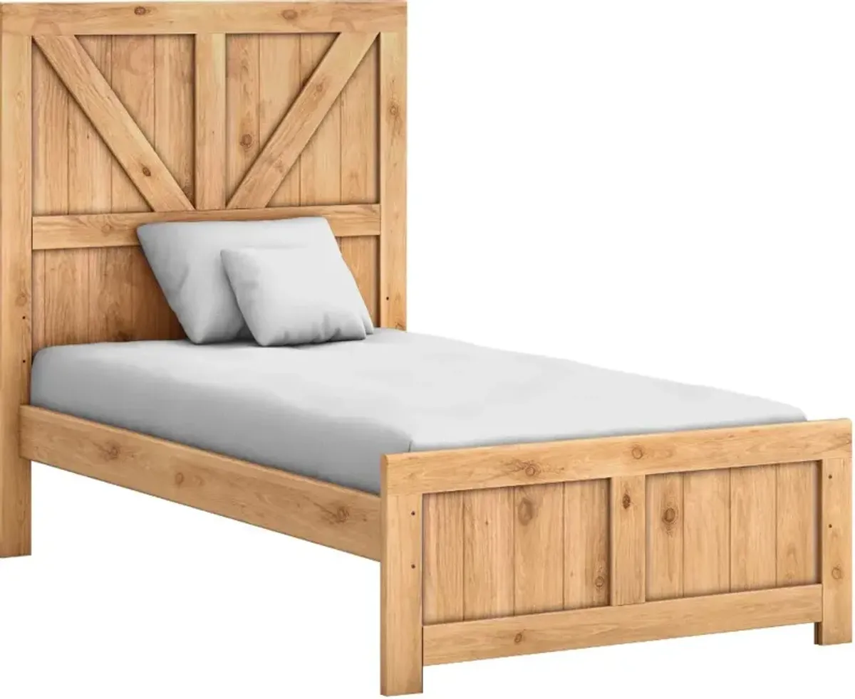 Dakota Natural Honey Twin Bed