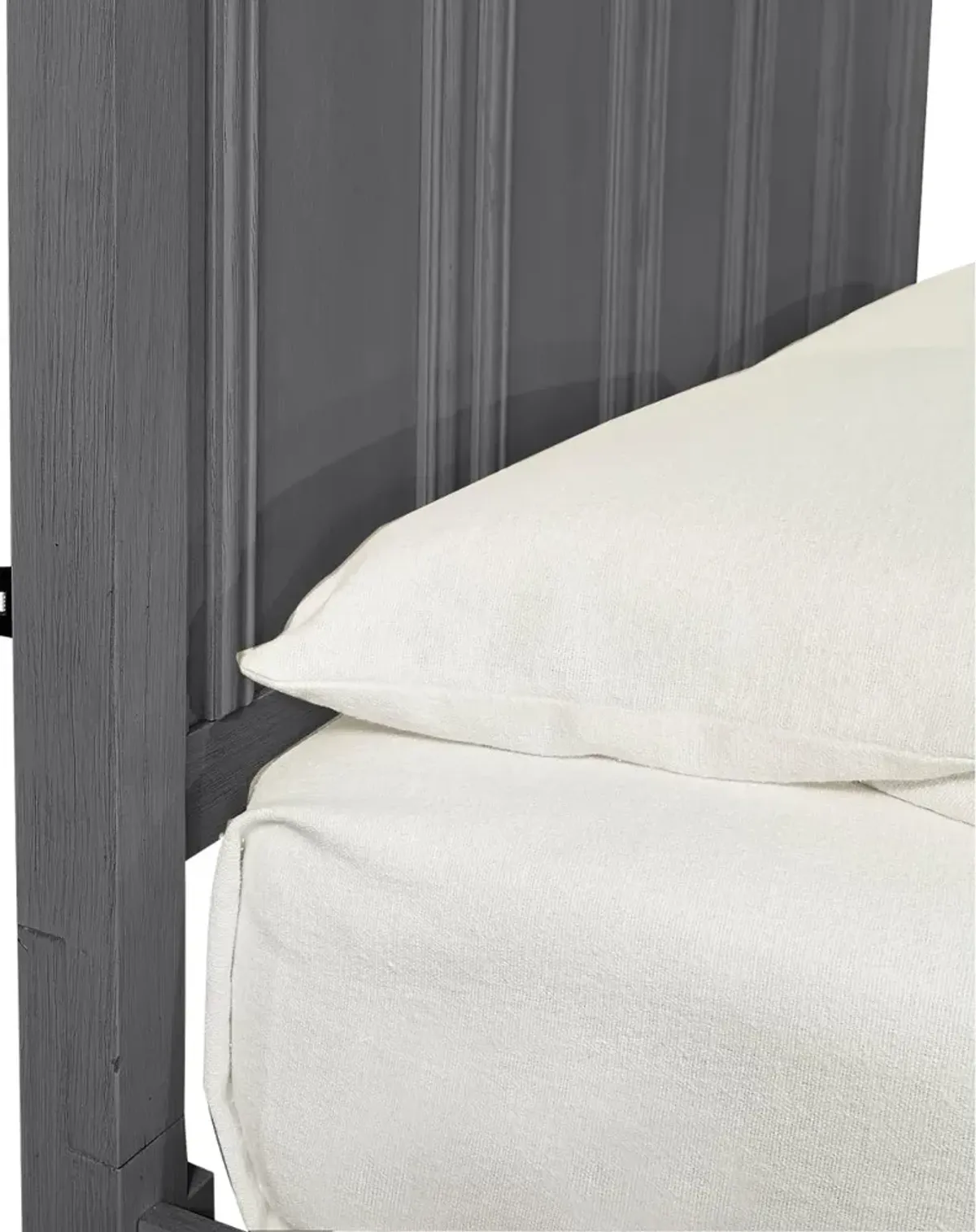 Carmen Slat Gray King Storage Bed