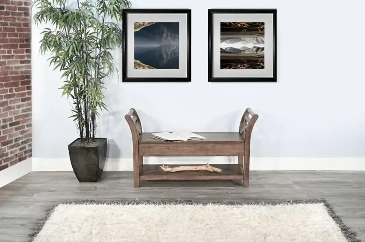 48" Buckskin Mahogany Bench