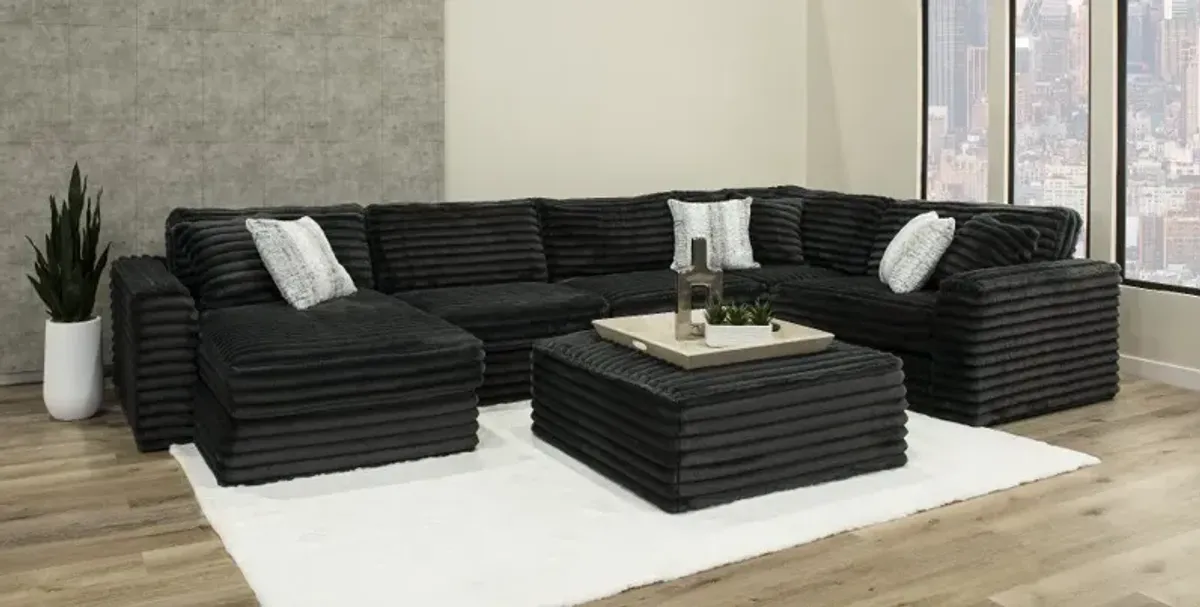 Caspian Dark Gray 3 Piece Sectional