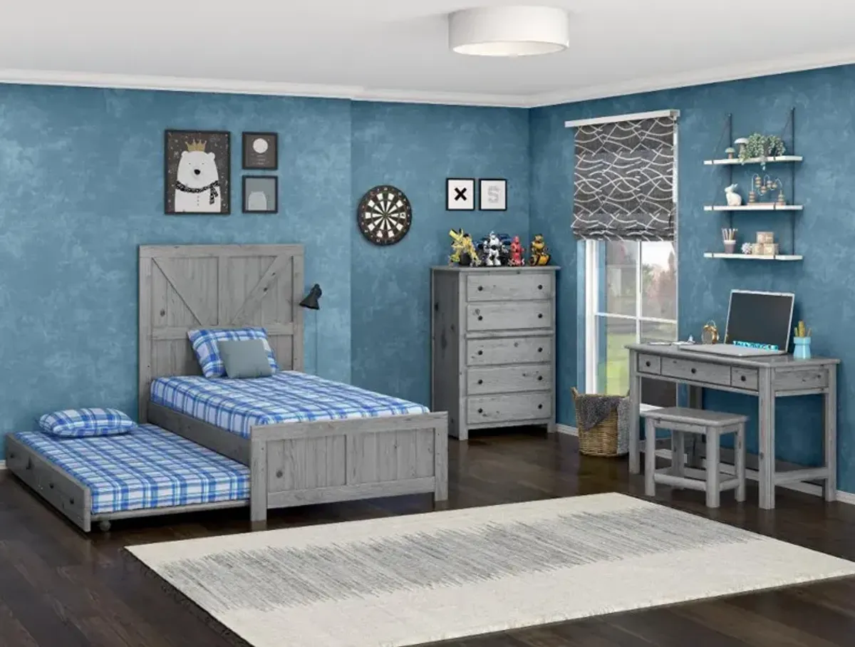 Dakota Gray Twin Bed