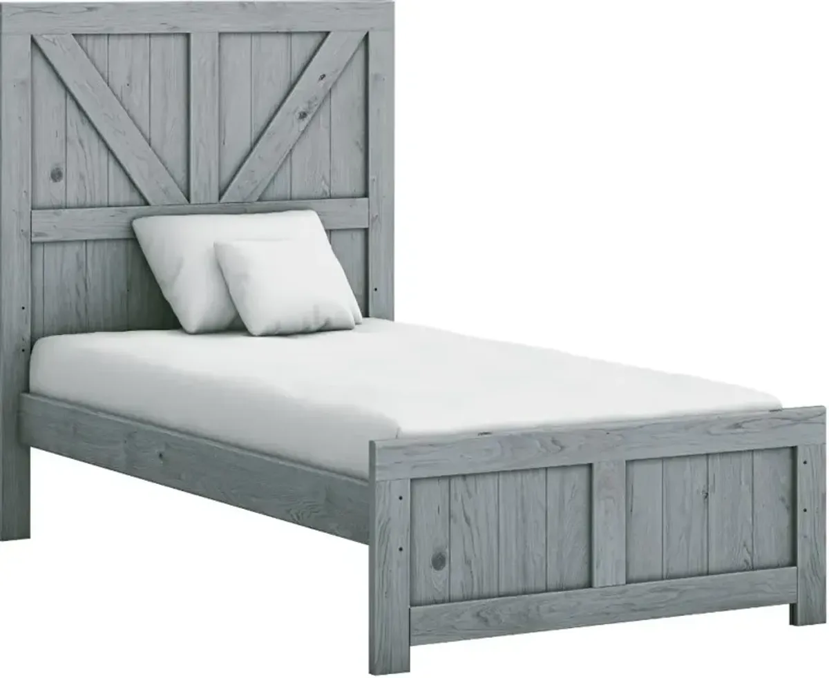 Dakota Gray Twin Bed