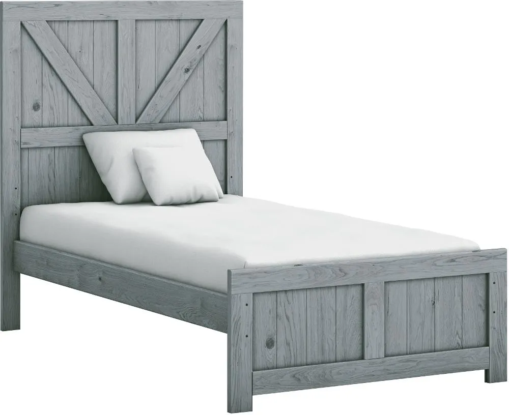 Dakota Gray Twin Bed