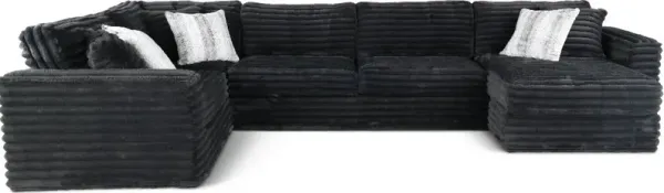 Caspian Dark Gray 3 Piece Sectional