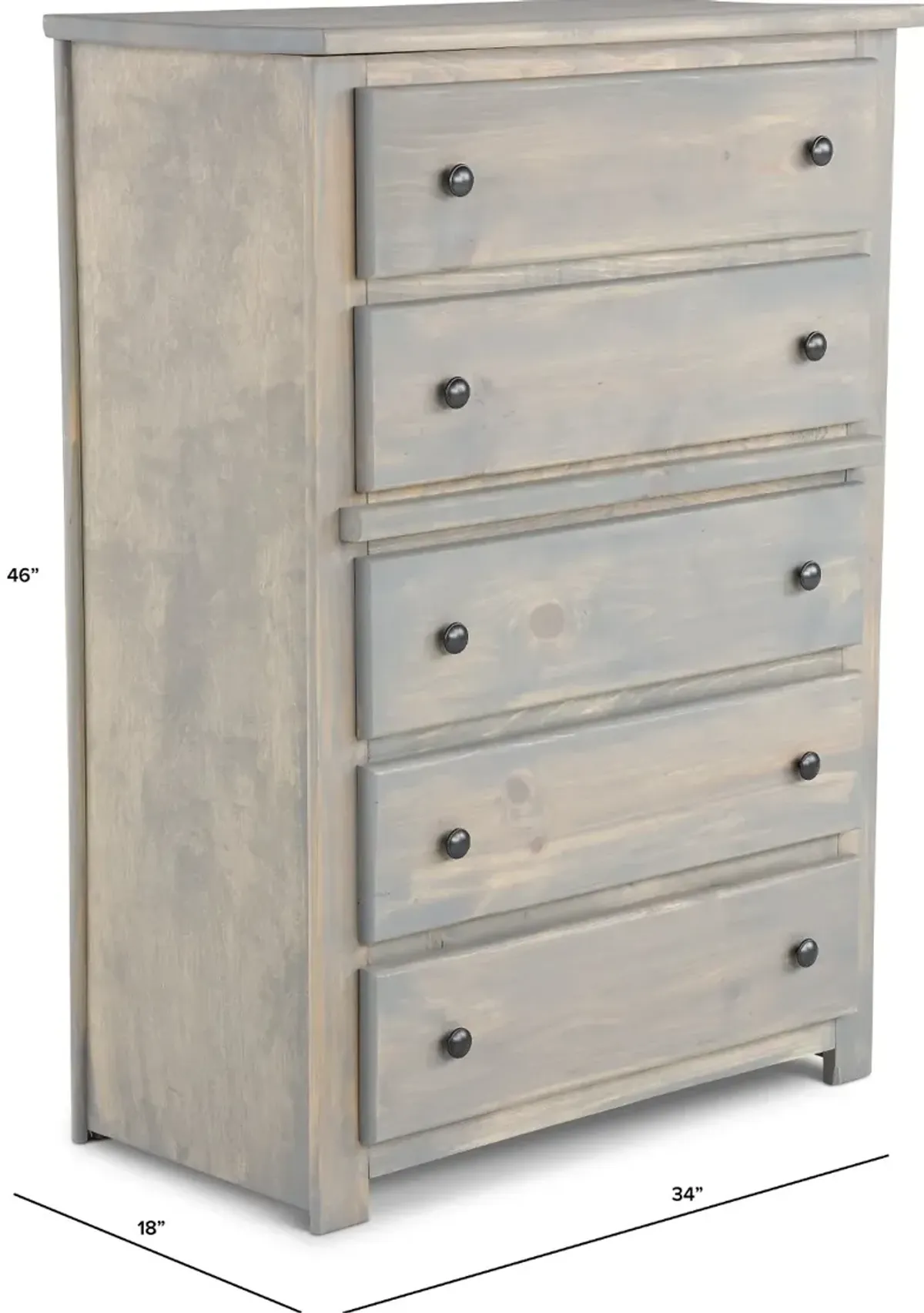 Dakota Gray Chest of Drawers