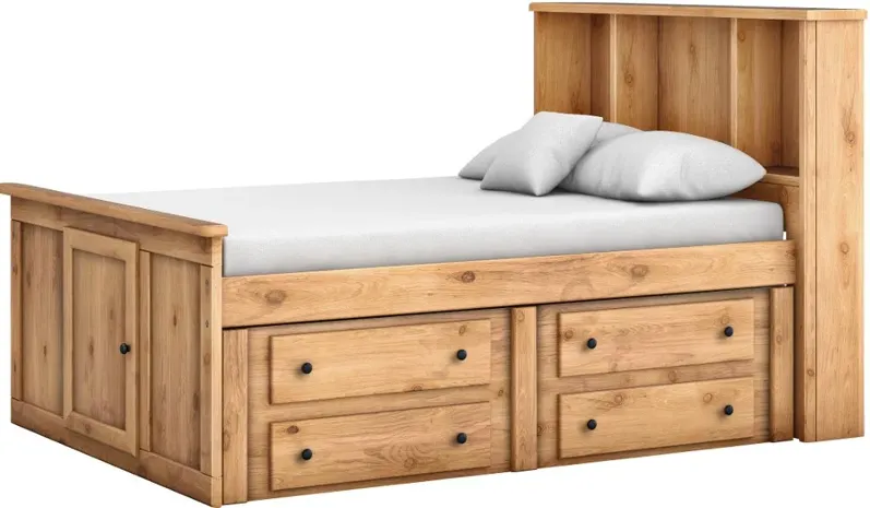 Dakota Honey Full Storage Bed