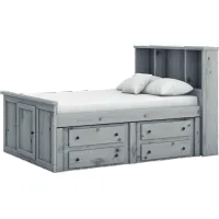 Dakota Gray Full Storage Bed