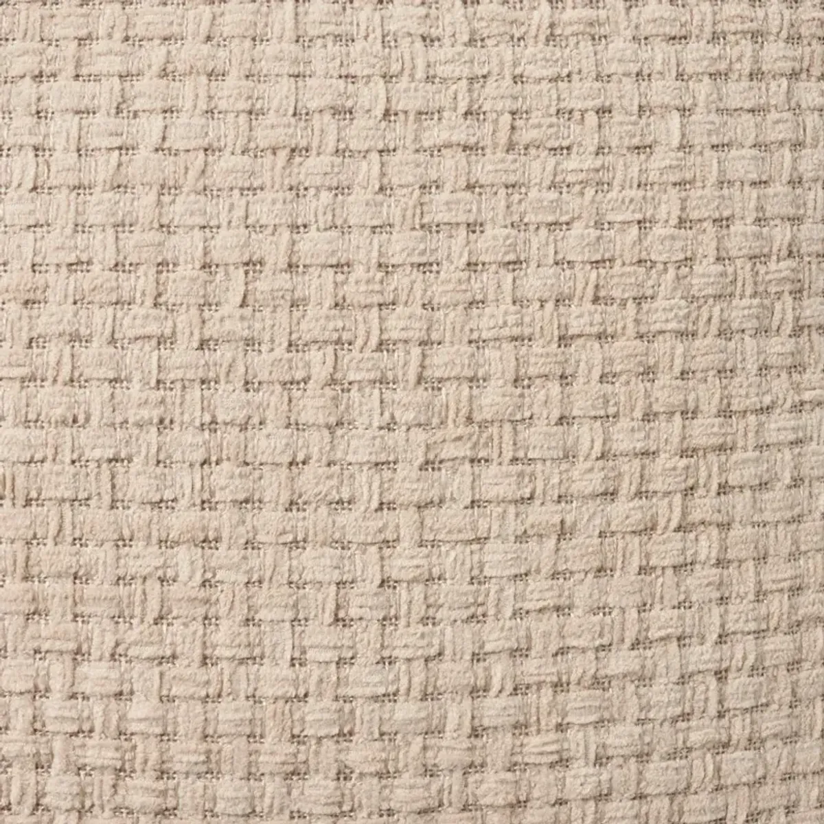 Mina Beige Waffle Weave Throw Blanket