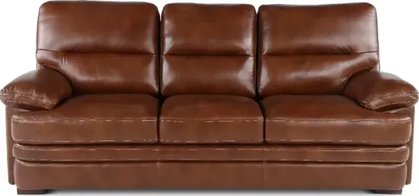 David Brown Leather Sofa