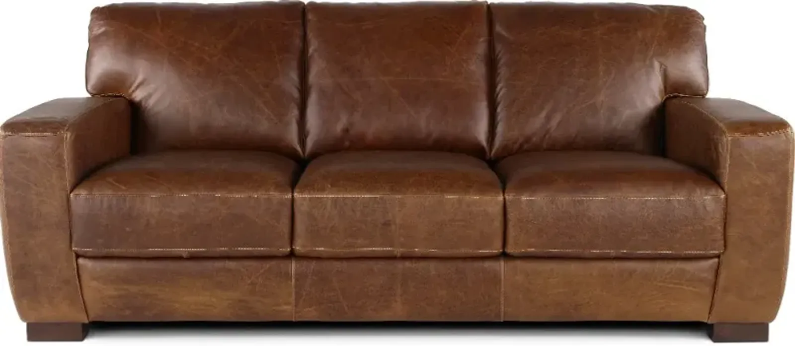 Dakota Brown Leather Sofa