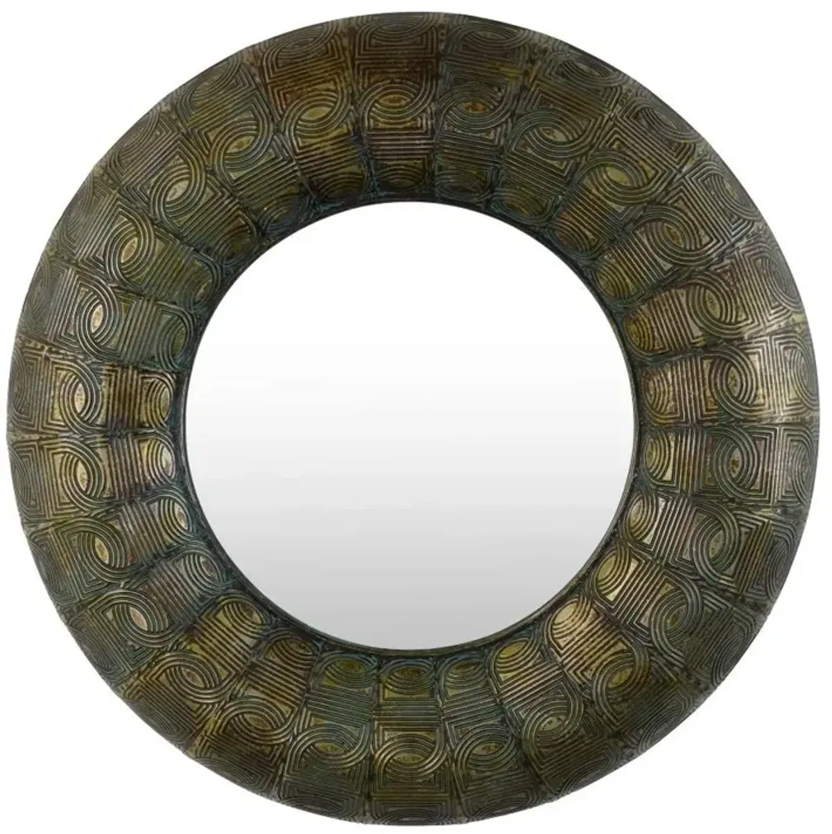 Bronze Metal Wall Mirror