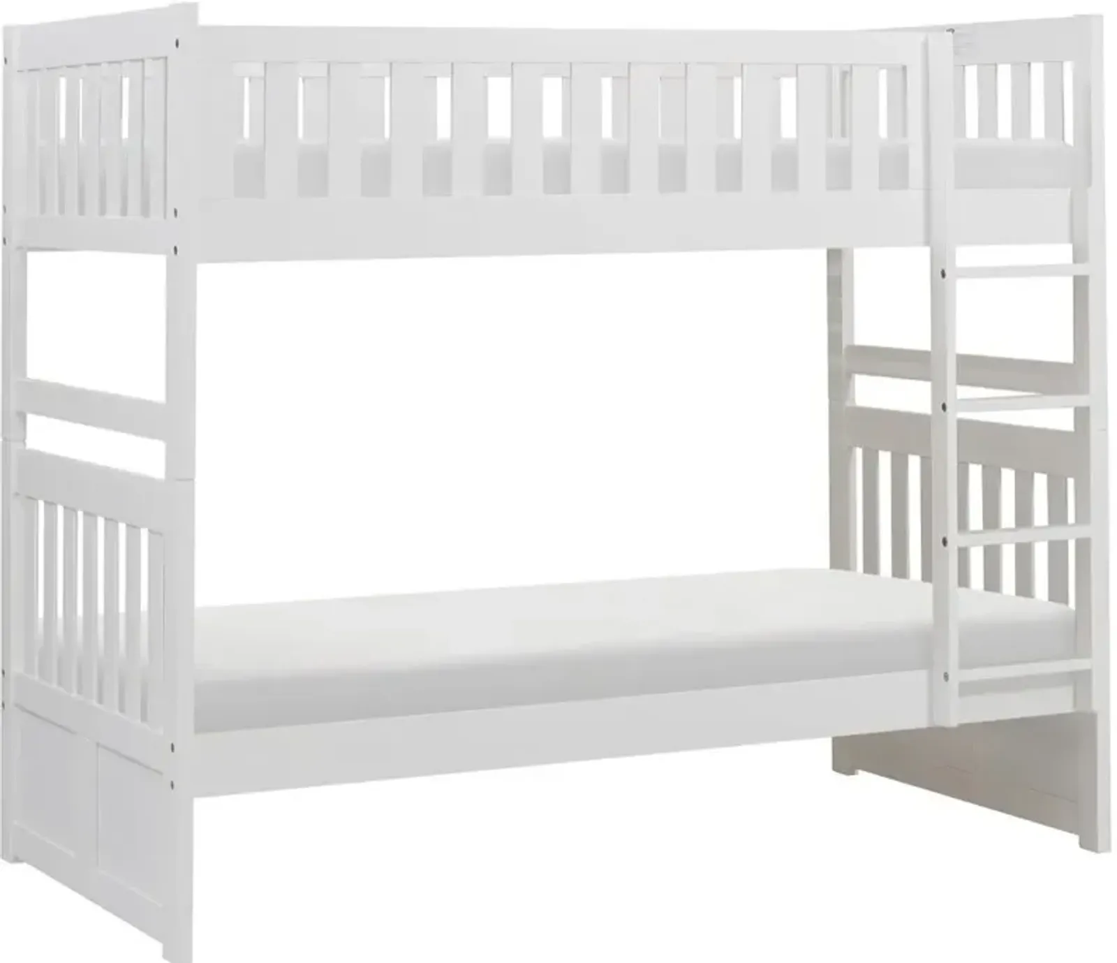 Oakley White Twin-over-Twin Bunk Bed