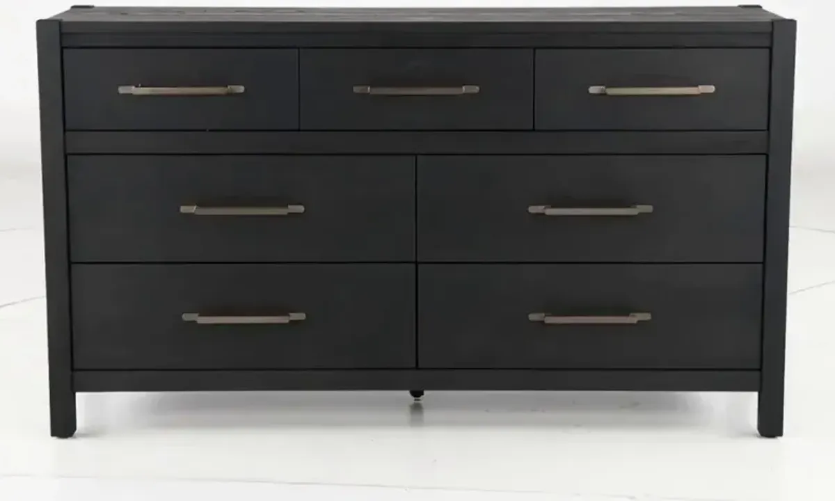 Boho Black Dresser