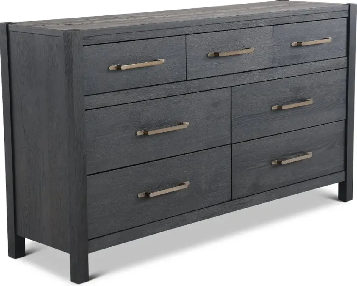 Boho Black Dresser