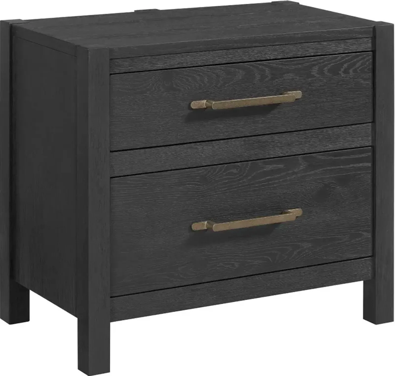 Boho Black Nightstand