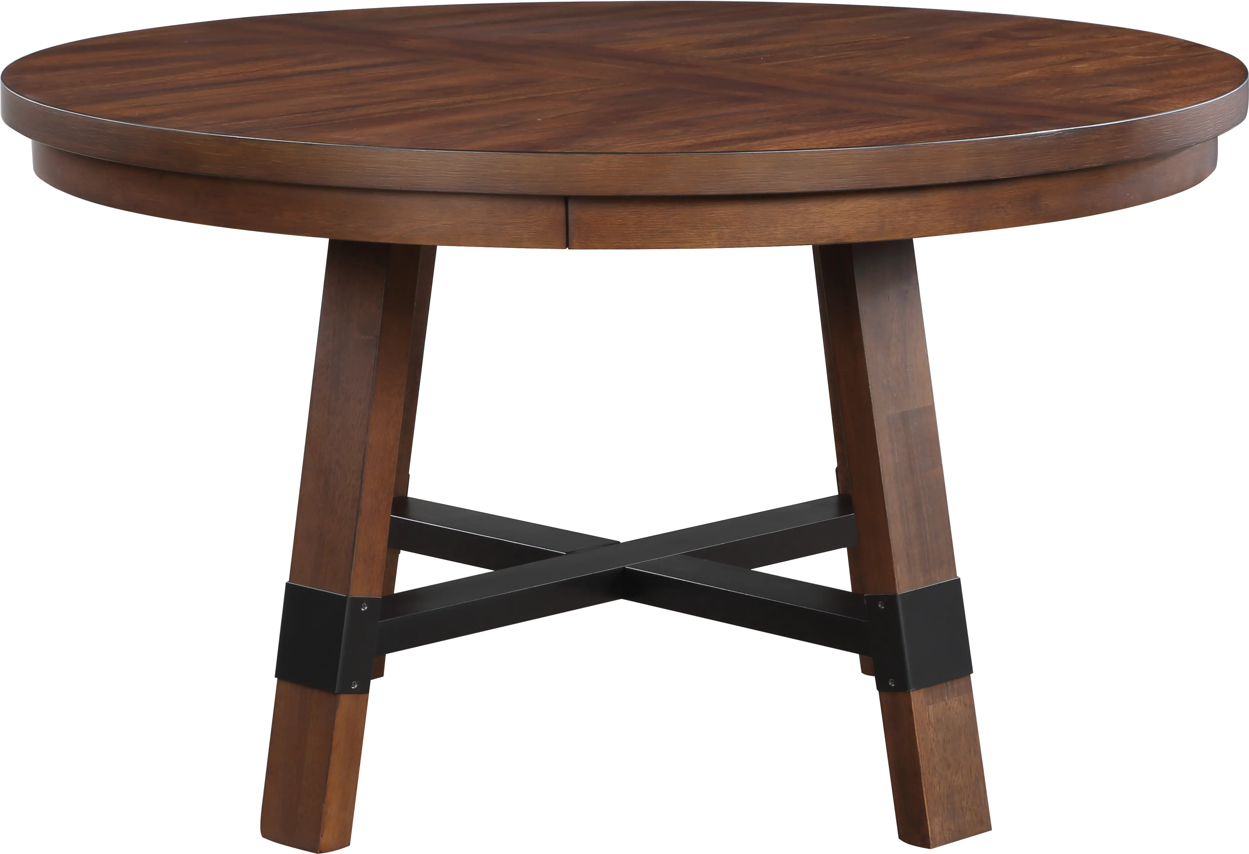 Nordic Brown Round Dining Table