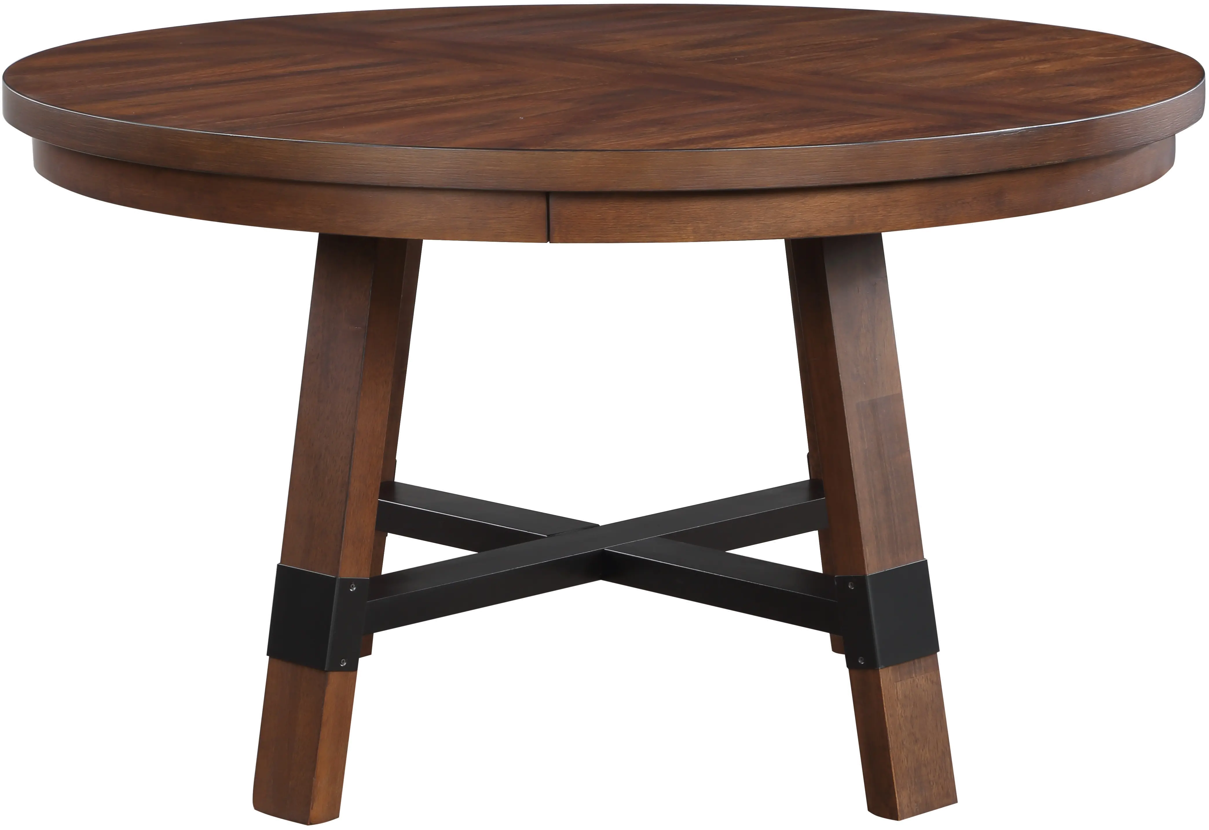 Nordic Brown Round Dining Table