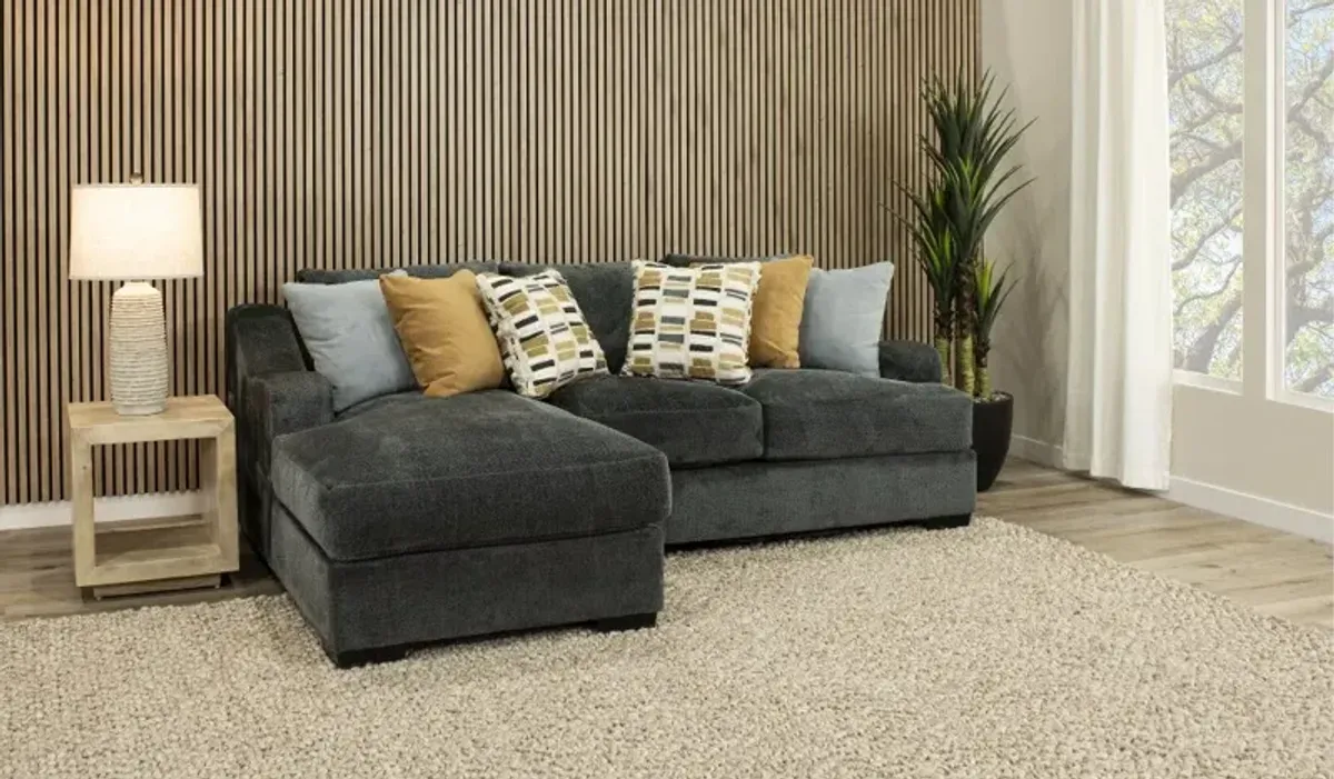 Challenger Graphite Gray 2 Piece Sectional