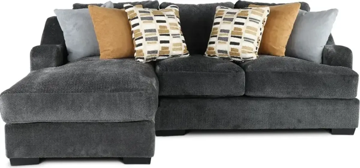 Challenger Graphite Gray 2 Piece Sectional