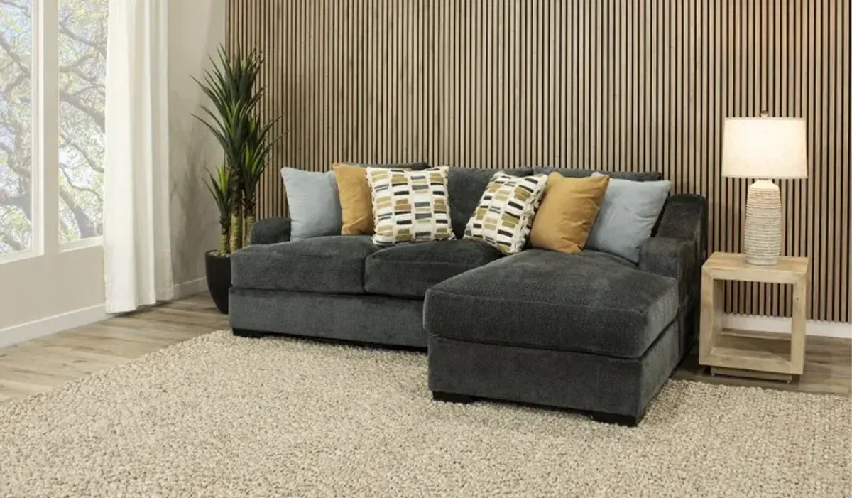 Challenger Graphite Gray 2 Piece Sectional