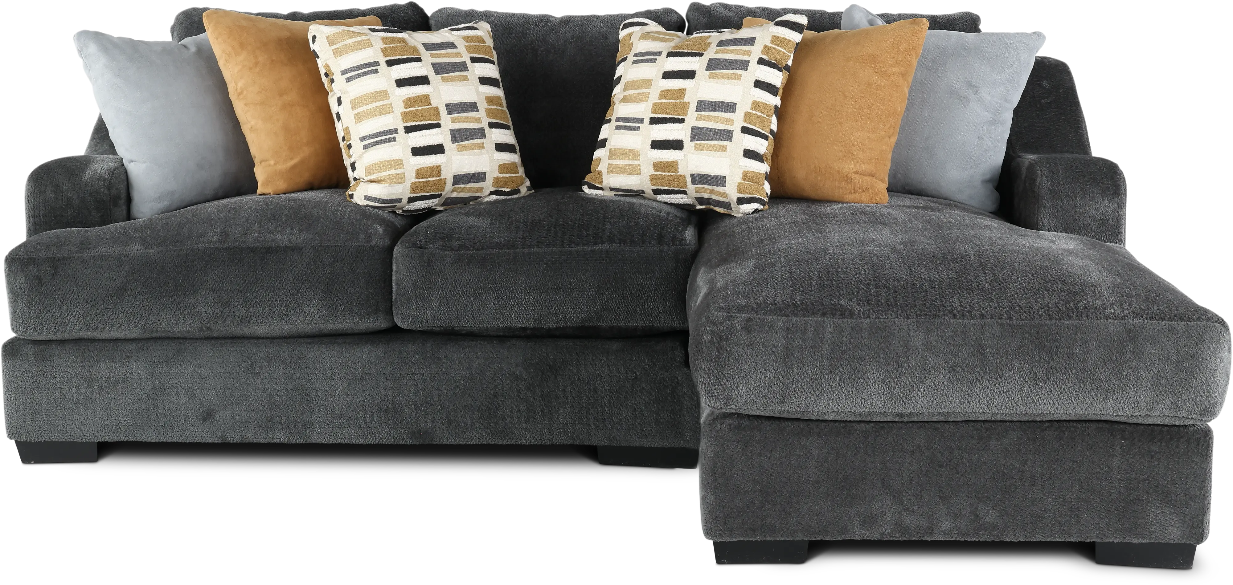 Challenger Graphite Gray 2 Piece Sectional