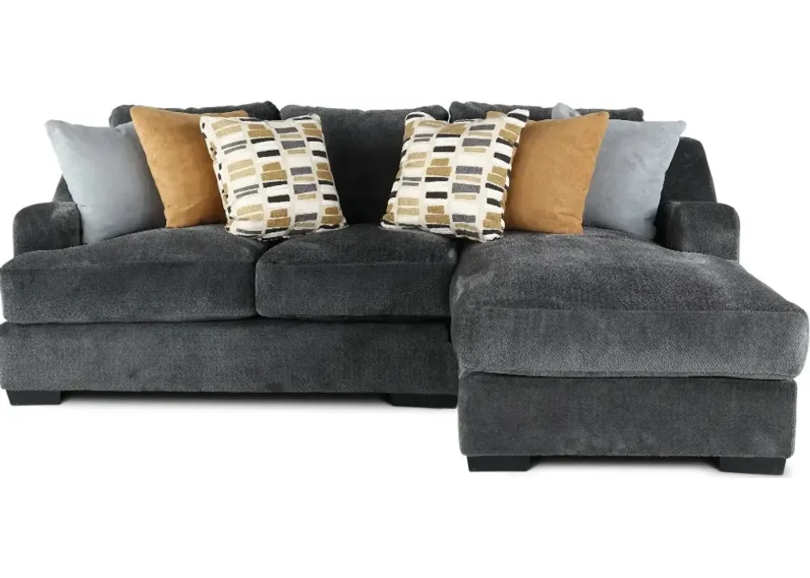 Challenger Graphite Gray 2 Piece Sectional